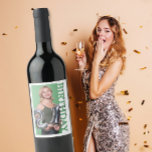 21st Birthday Photo college Party  Wine Label<br><div class="desc">21st Birthday Photo Bottle Label Celebrate a special milestone with this 21st birthday photo bottle label, featuring a modern rectangular photo frame with “BIRTHDAY” cut out along the side. Personalise it with your favourite photo and the custom text [Name]’s 21st to add a memorable touch to your drinks for the...</div>