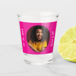 21st Birthday photo Frame Shot Glass