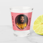 21st Birthday photo Frame  Shot Glass<br><div class="desc">This design features a beautifully framed photo of your choosing,  and the text can be whatever you'd like.</div>