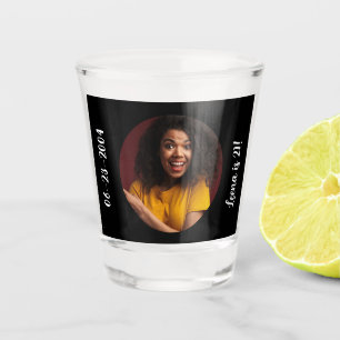 21st Birthday photo Frame  Shot Glass