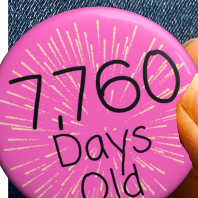 21st birthday pin badge 21 yrs old twentyone years (Creator Uploaded)