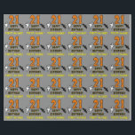 21st Birthday: Spooky Halloween Theme, Custom Name Wrapping Paper<br><div class="desc">This scary and spooky Halloween birthday themed wrapping paper design features a large number "21", along with the message "HAPPY BIRTHDAY, ", and an editable name. There are also depictions of a ghost and a bat on the front. Wrapping paper like this might be a fun way to wrap gifts...</div>