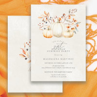 21st Birthday Surprise Party White Pumpkin Fall