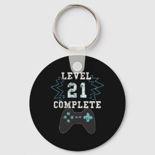 21st Birthday Video Game Humour Tee Funny Gamer Gi Key Ring