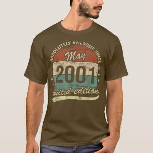 21st Birthday Vintage May 2001 Absolutely Awesome T-Shirt