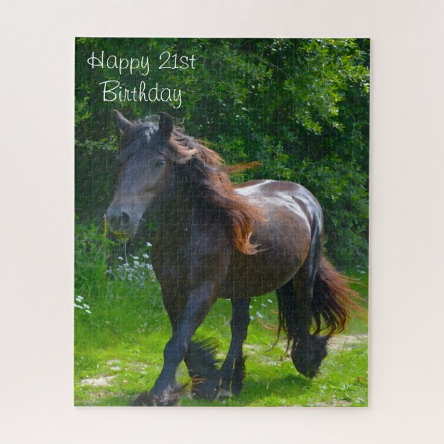 21st Birthday Wishes. Jigsaw Puzzle (Vertical)