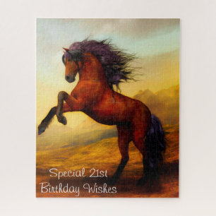 21st Birthday Wishes. Jigsaw Puzzle