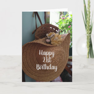 **21st BIRTHDAY** WISHES TO A BEAUTIFUL WOMAN Card