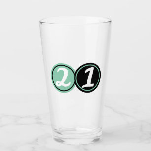 21ST Celebration  Glass