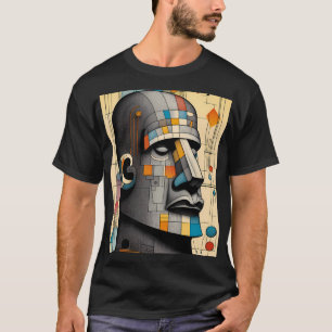 21st Century Moai - Ken Gauge Tiki Art T-Shirt