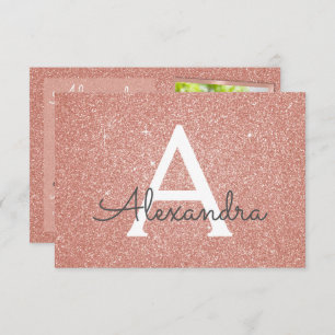 21st Sparkle Rose Gold Blush Pink Photo Invitation