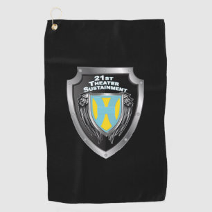 21st Theatre Command Shield Golf Towel