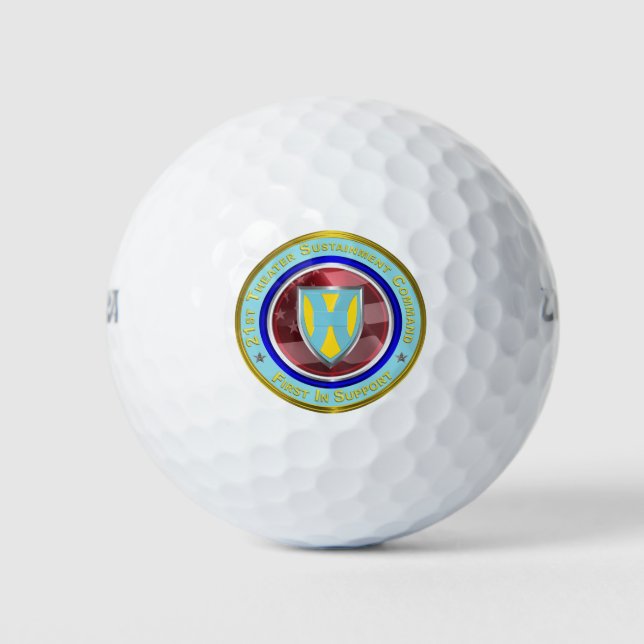 21st Theatre Sustainment Command Golf Balls (Front)