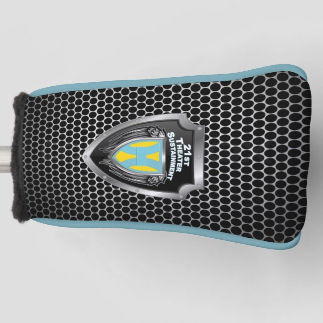 21st Theatre Sustainment Command Shield Golf Head Cover (Front)