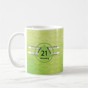 21st Year 12 Step Recovery Anniversary Gift Mug