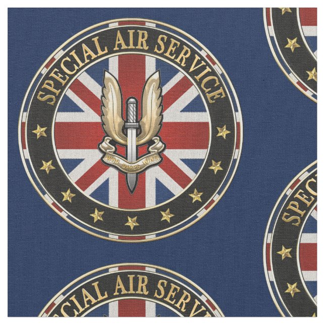 [220] Special Air Service (SAS) Badge [3D] Fabric (Close Up)