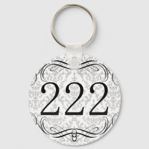 222 Area Code Key Ring