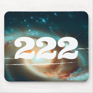 222 Universe Angel Number Galaxy Manifestation Mouse Pad