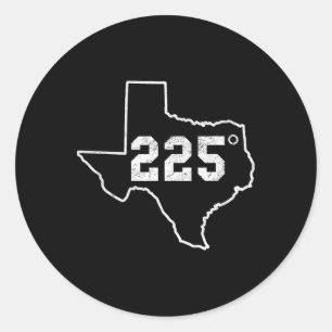 225 Degrees Bbq Grilling Smoking Meat Texas Byrbec Classic Round Sticker