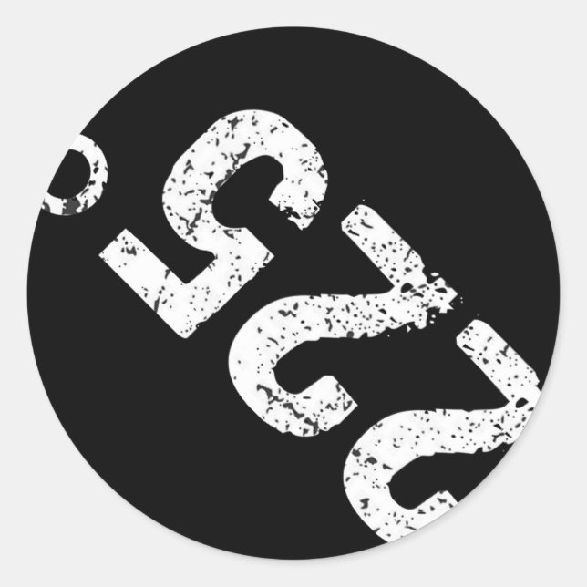 225 Degrees Funny Bbq Grilling Smoking Distressed  Classic Round Sticker (Front)