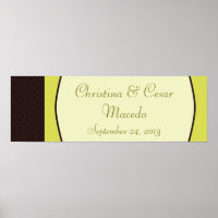 22.5"x7.5" Personalised Light/Olive Green Chandeli