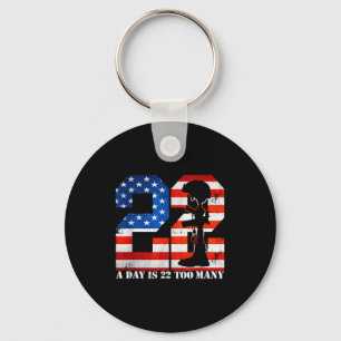 22 A Day Is 22 Too Many Veteran Lives Help Veteran Key Ring