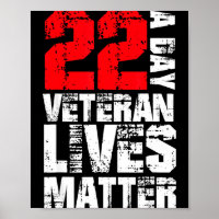 22 A Day Veteran Lives Suicide Awareness Veterans 