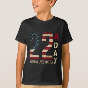 22 A Day - Veteran Suicide Awareness  T-Shirt