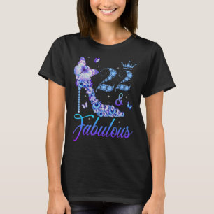 22 And Fabulous Diamond High Heels Happy 22nd Birt T-Shirt