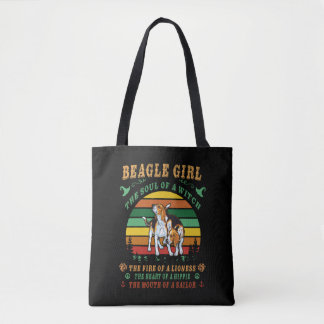 22 Beagle Girl he Soul The Fire The Heart The Mout Tote Bag