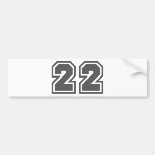 22 BUMPER STICKER