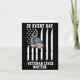 22 Every Day Veteran Awareness Performance Design Card