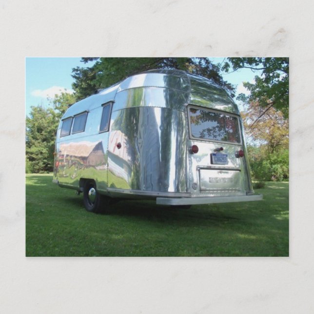 22 ft AS Flying Cloud polished mirror shiny metal Postcard (Front)