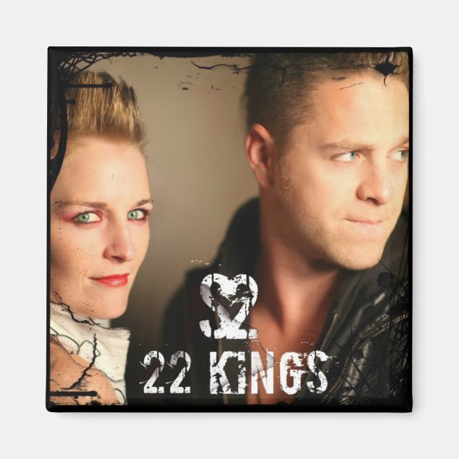22 Kings Face Magnet (Front)