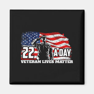 22 Per Day Veteran Lives Suicide Awareness Usa Fla Magnet