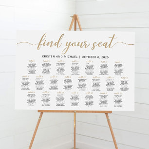 22 Tables Find Your Seat Seating Chart Plan