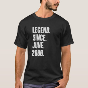 22 Year Old 22nd Birthday Legend Since June 2000 T-Shirt