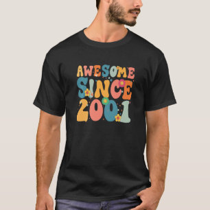 22 Year Old Awesome Since 2001 22nd Birthday Girl T-Shirt