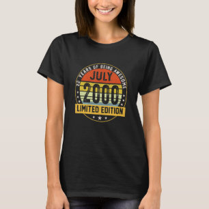 22 Year Old July 2000 22nd Birthday T-Shirt