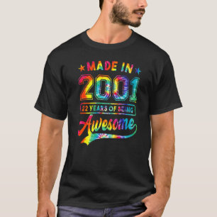22 Year Old Tie Dye 22nd Birthday Women Girl Aweso T-Shirt