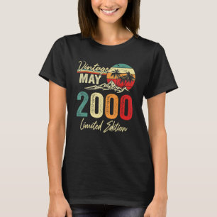 22 Year Old Vintage May 2000 22nd Birthday T-Shirt