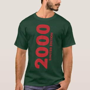 22 Years Old Birthday Vintage Born In 2000 Limited T-Shirt