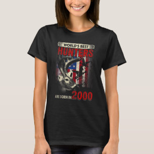 22 Years Old Deer Hunter Born In 2000 22nd Birthda T-Shirt