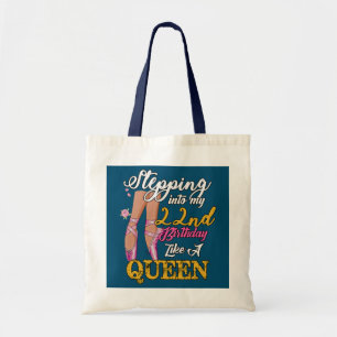 22nd Birthday 22 Years Bday Ballerina Dance Lover Tote Bag