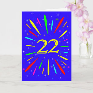 22nd Birthday Explosion Card