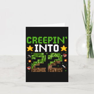 22nd Birthday Gamer Pixel Creepin’ Into 22 Video G Card