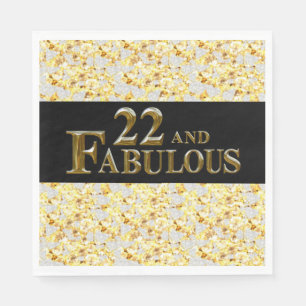 22nd  Birthday  Napkin