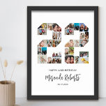 22nd Birthday Number 22 Custom Photo Collage Poster<br><div class="desc">Celebrate 22nd birthday with this personalised number 22 photo collage poster. This customisable gift is also perfect for wedding anniversary. It's a great way to display precious memories from your wedding and married life. The poster features a collage of photos capturing those special moments, and it can be customised with...</div>