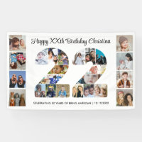 22nd Birthday Party Number 22 Photo Collage