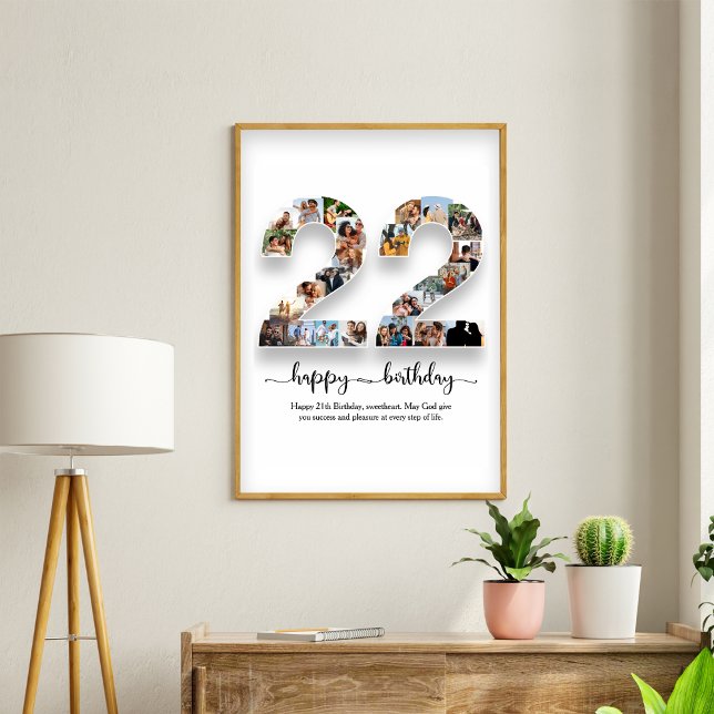 22nd Birthday Photo Collage Poster (Creator Uploaded)